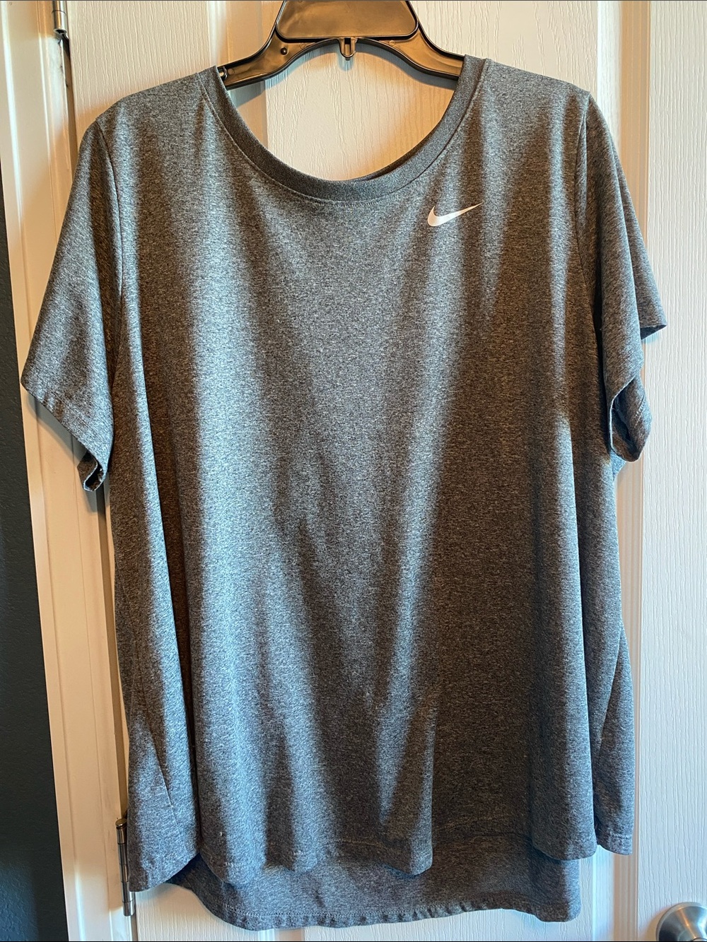 Nike Heather Gray Short Sleeve Dri-FIT Tee